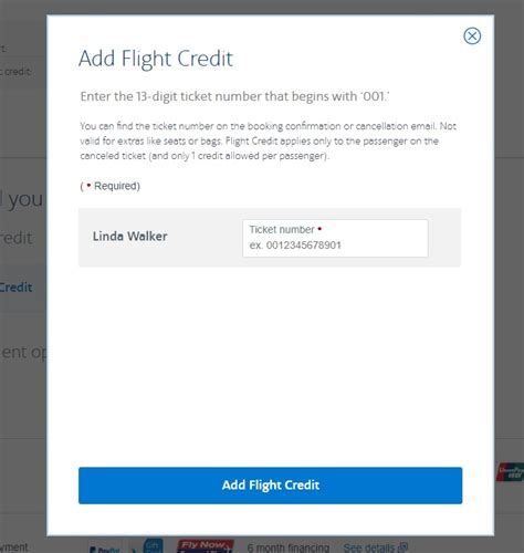 Flight Credit .